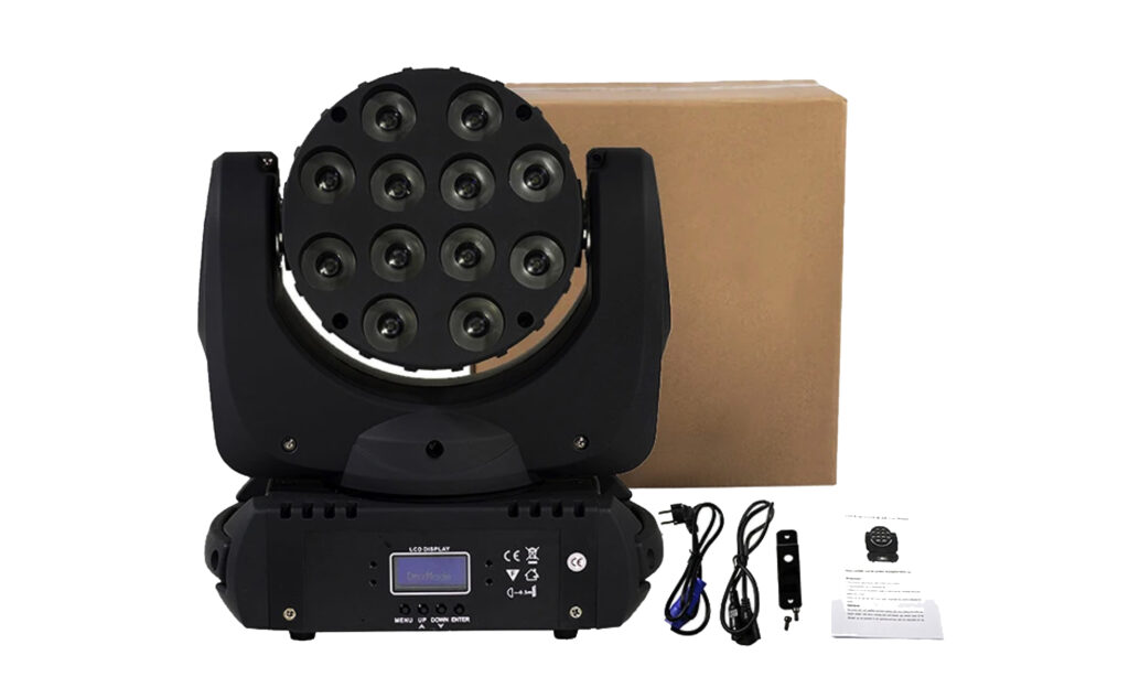 LED Moving Head Wash 12×12W RGBW (SHEHDS)