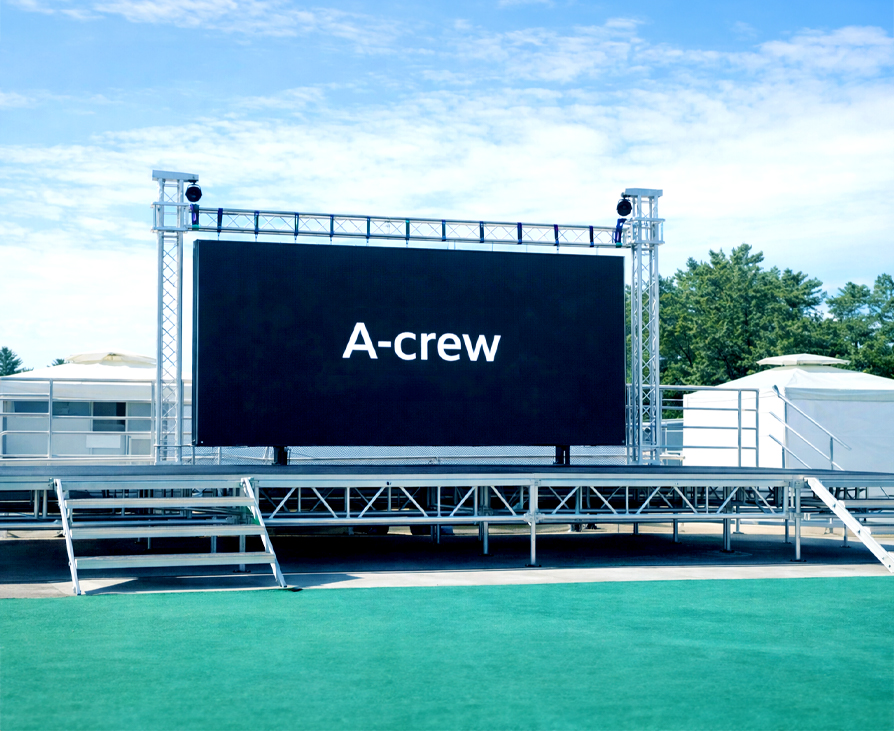 LEDビジョン付きステージ
