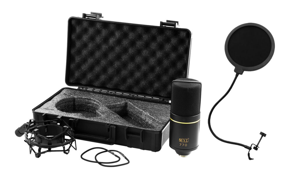 MXLマイク ポップガード付き
