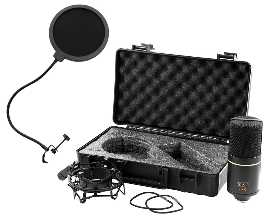 MXLマイク ポップガード付き
